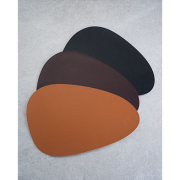 Placemat cognac ei-vormig